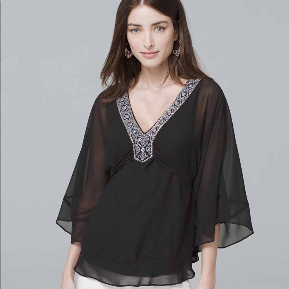 White House Black Market Kimono Blouse